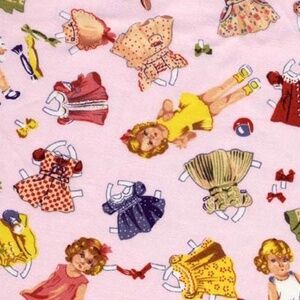 Warm Biscuit Paper Doll Duvet & Pillow, Full Size